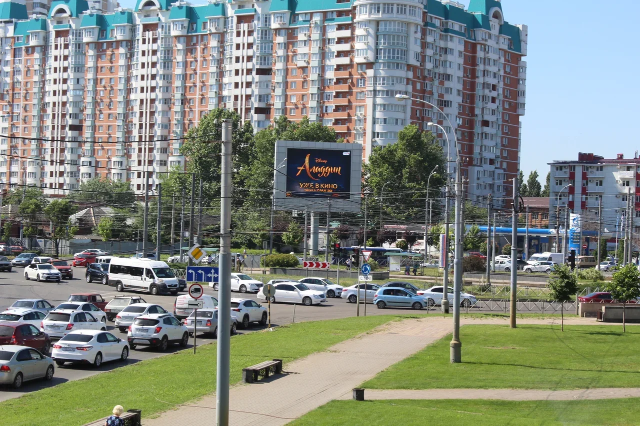 Краснодар, ул. Ставропольская / ул. Старокубанская. Направление к ул. Мачуги.